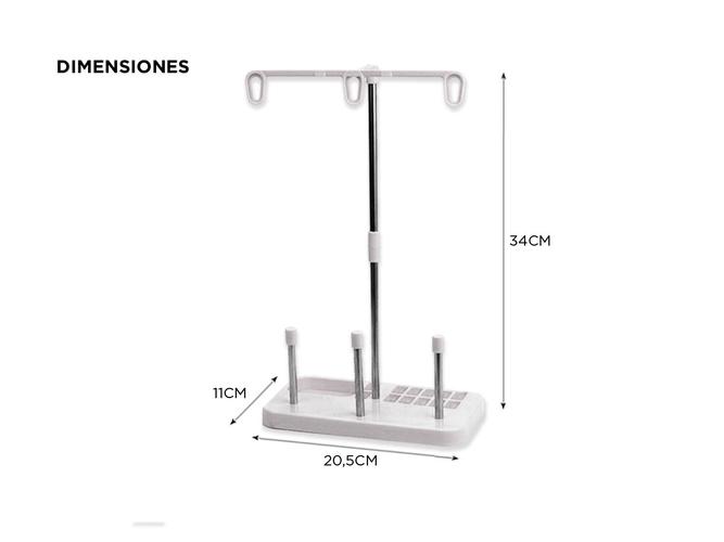 Porta Conos De 3 Hilos Gadnic COS9 Soporte Organizador Para Maquina De Coser - 3
