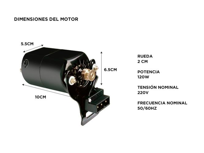 Motor Y Pedal Para Maquina De Coser Gadnic Máquinas Domésticas - 3
