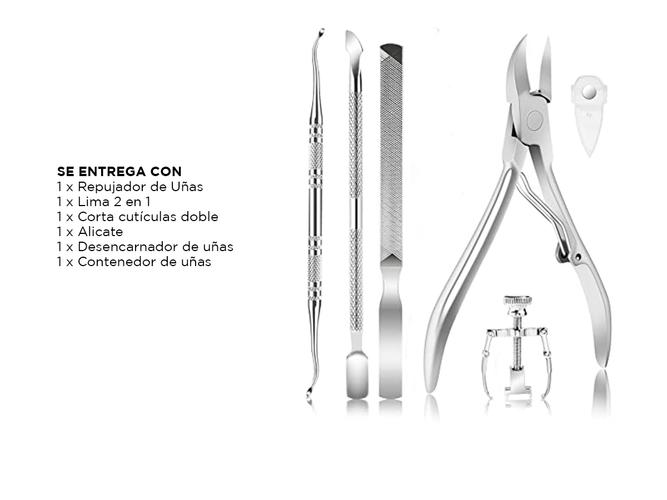 Kit Manicura Pedicura Gadnic KM100 Alicates Cutículas  - 6
