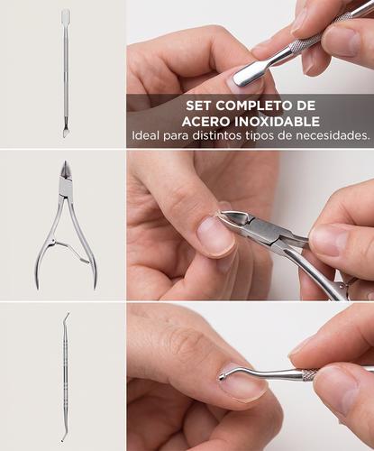 Kit Manicura Pedicura Gadnic KM100 Alicates Cutículas  Outlet - 4