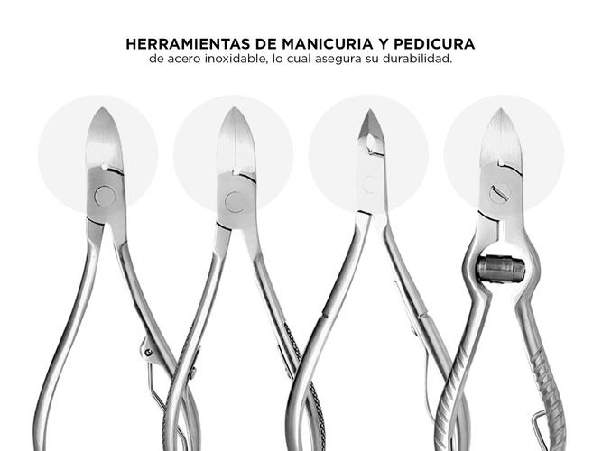  Kit 4 Gadnic Alicates Manicura Y Pedicura acero inoxidable - 2