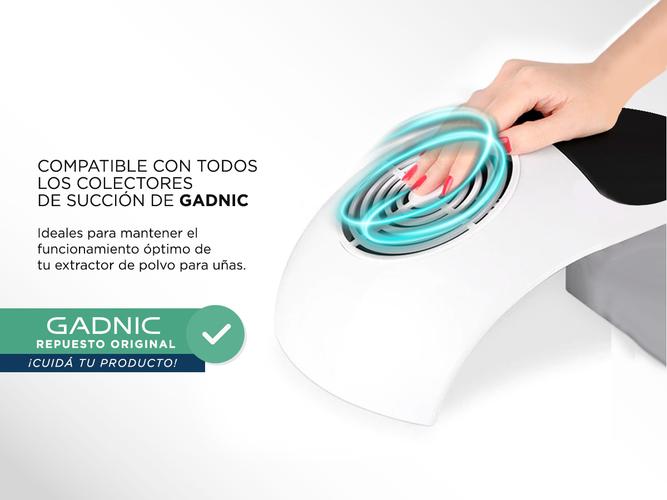 10 Bolsas recolectoras de Polvo Para Uñas Gadnic Repuesto Para Manicura Reutilizable  - 2