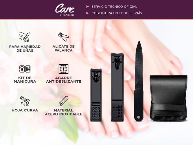 Juego Para Uñas Gadnic Alicates + Lima Portátil - 1