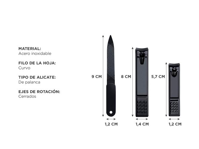 Juego Para Uñas Gadnic Alicates + Lima Portátil - 4