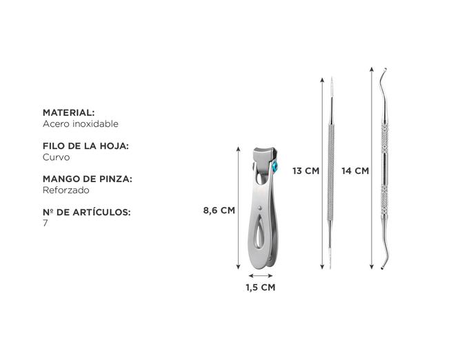 Set Para Uñas Gadnic K18 Corta-uñas Ideal Para Podólogos - 4