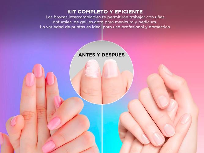 Kit x10 Brocas Manicura Rainbow Gadnic Para Torno Eléctrico  - 4