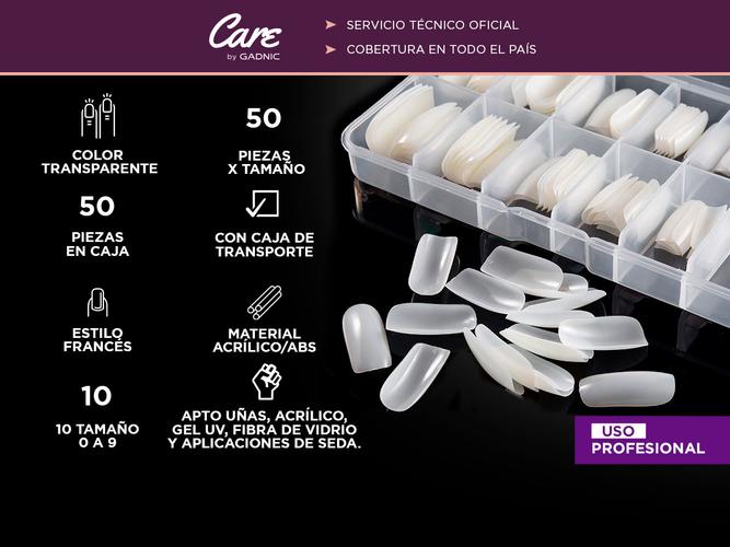 Set x500 Moldes Cápsula de Uñas Gadnic Uñas Esculpidas Usado - 1