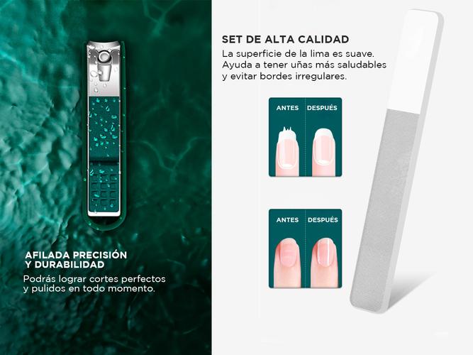 Set de 4 Corta Uñas Gadnic Alicates con Estuche - 3