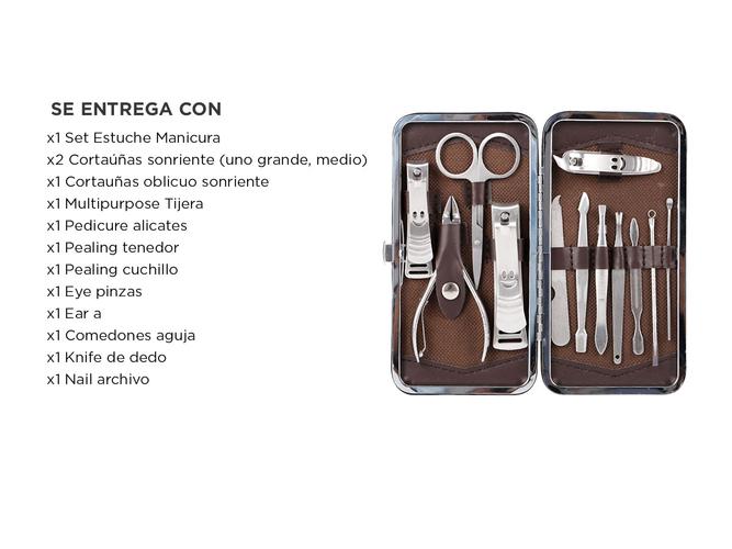 Set Manicura Pedicura Gadnic Estuche 12 Piezas Alta Calidad - 5