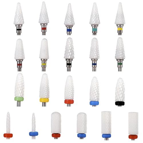Kit Brocas Cerámicas Para Torno Manicura Gadnic - 0