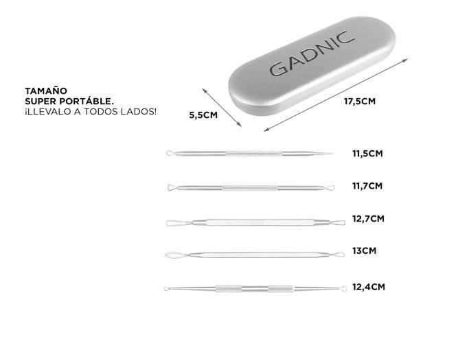 Extractor De Puntos Negros Gadnic KM600 Kit De 5 Agujas Acné  - 4