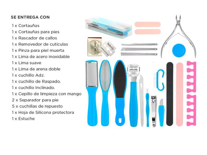 Set Manicura Gadnic KM8000 20 Piezas De Pedicura Alta Calidad  - 6