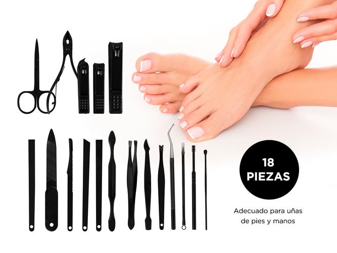 Set de Manicura Pedicura Gadnic KM90 18 Piezas  - 3