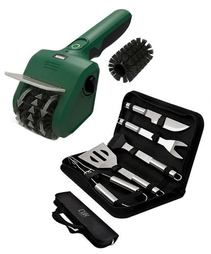 Kit Parrilla Gadnic Cepillo Electrico Bron Recargable Mas Set Cuk 5 Piezas Acero Inoxidable - 6
