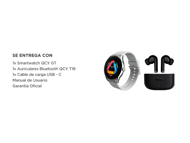 Kit Smartwatch GT  Auriculares Inalámbricos T19 QCY - 6