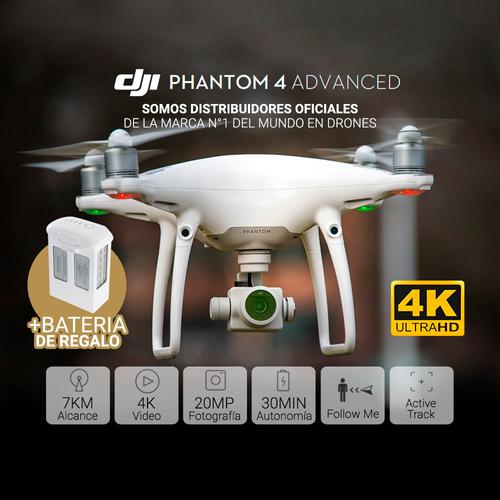 Drone DJI Phantom 4 Advanced + 1 Batería Extra - 1