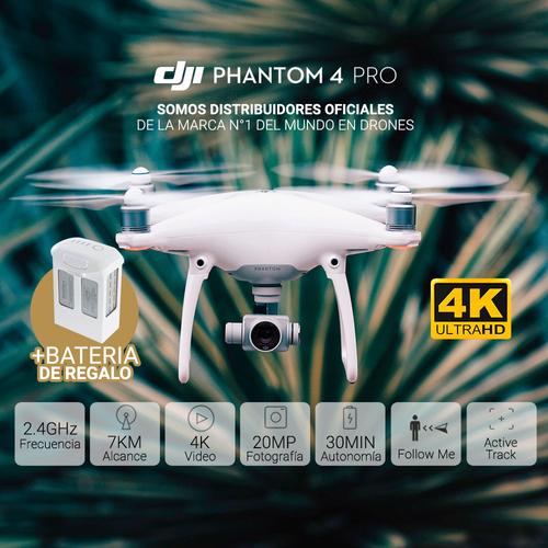 Drone DJI Phantom 4 Pro + 1 Batería Extra - 1