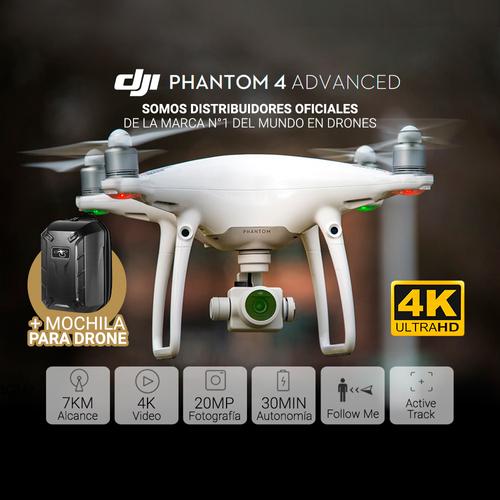 Drone DJI Phantom 4 Advanced + Mochila - 1