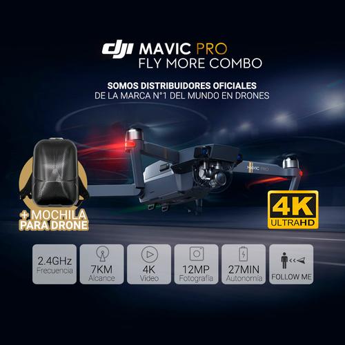 Drone DJI Mavic Pro Fly More Combo + 1 Batería Extra - 1