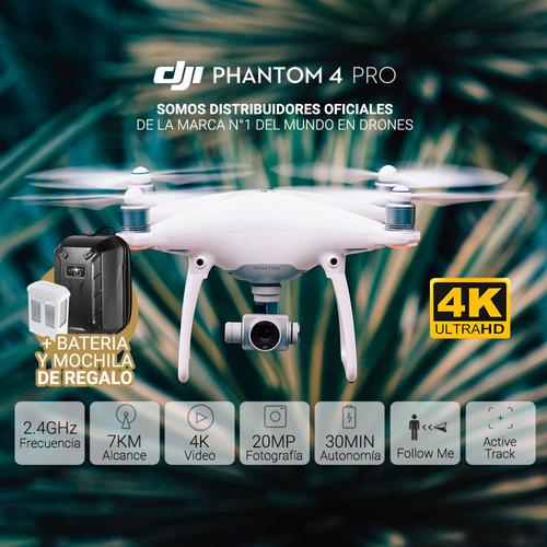Drone DJI Phantom 4 Pro + 1 Batería Extra + Mochila - 1