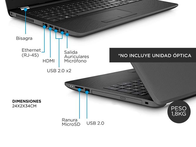 Notebook Hp 240 G7 18A92LT Intel Core i3 1005G1 8gb 1tb 14 Pulgadas + Mochila Hp - 5