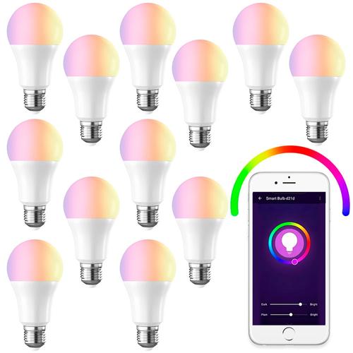 Lampara Led Smart Inteligente RGB X12 9W Wifi - 0