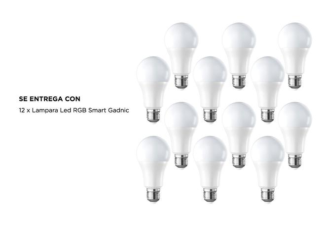 Lampara Led Smart Inteligente RGB X12 9W Wifi - 5