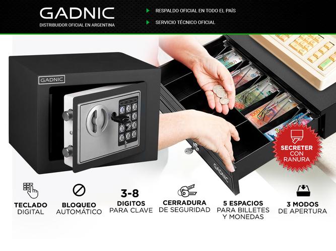 Kit Comercial Gaveta Dinero 5 Billetes G405  Caja Fuerte E17 - 1