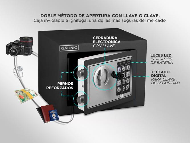 Kit Comercial Gaveta Dinero 5 Billetes G405  Caja Fuerte E17 - 3