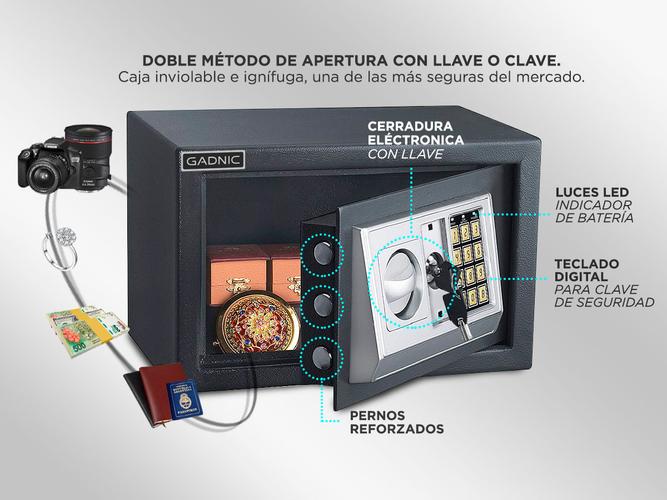  KIT Comercial Gaveta Dinero 5 Billetes G405 + Caja Fuerte E20 - 3