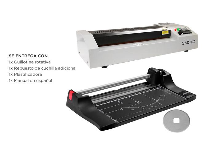 Kit Comercial Plastificadora A3 + Guillotina Rotativa A4 - 6