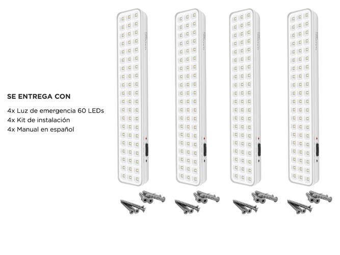 Luz de Emergencia Gadnic Tools L60 Kit x4 60 Led Alta Luminosidad 6500K - 5