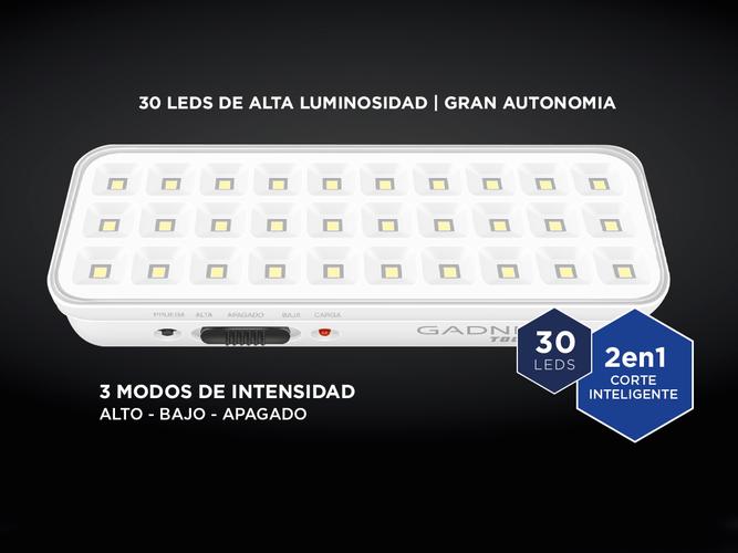 Luz de Emergencia Gadnic Tools L30 Kit x8 30 Led Alta Luminosidad 6500K - 2