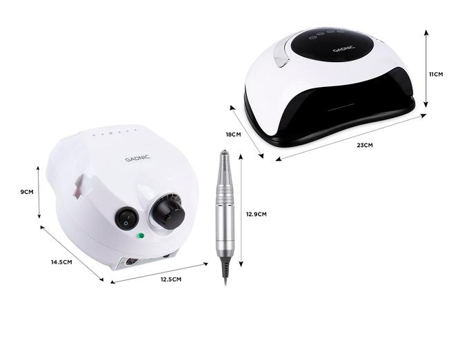 Kit Para Uñas Gadnic Torno T202  Cabina UV Led BQ5 Pro Uso Profesional - 5