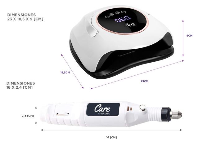 Kit Para Uñas Gadnic Torno T102  Cabina UV Led BQST 180W Uso Profesional  - 5
