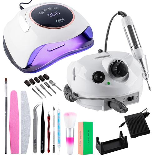 Kit Para Uñas Gadnic Torno T202  Cabina UV Led BQST 180W Uso Profesional  - 0