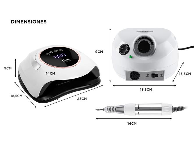 Kit Para Uñas Gadnic Torno T202  Cabina UV Led BQST 180W Uso Profesional  - 5