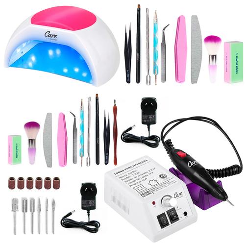 Kit Para Uñas Gadnic Torno T20K + Cabina UV LED 48W Profesional - 0