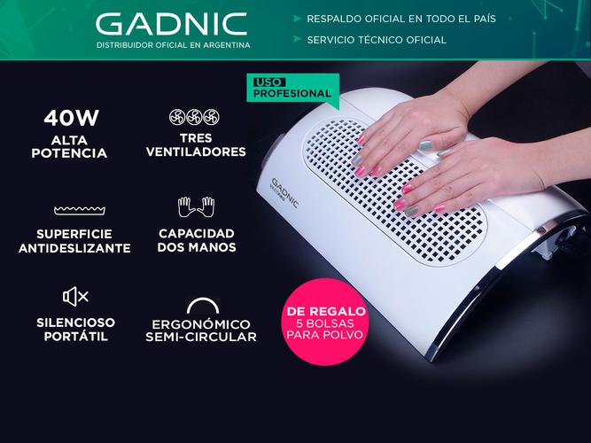 Kit Extractor De Polvo Para Uñas + Torno Manicura Gadnic  - 2