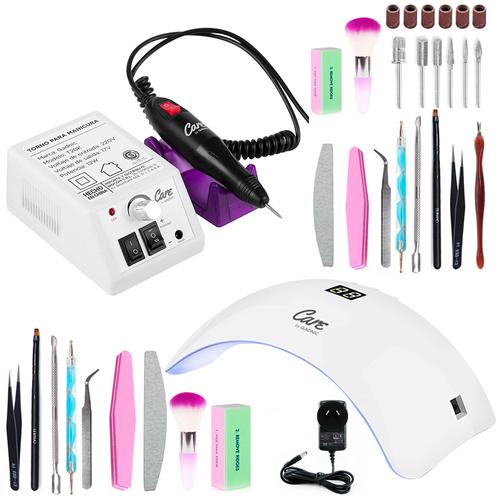 Kit Para Uñas Gadnic Torno T20K  Cabina UV LED 48W Manicura - 0