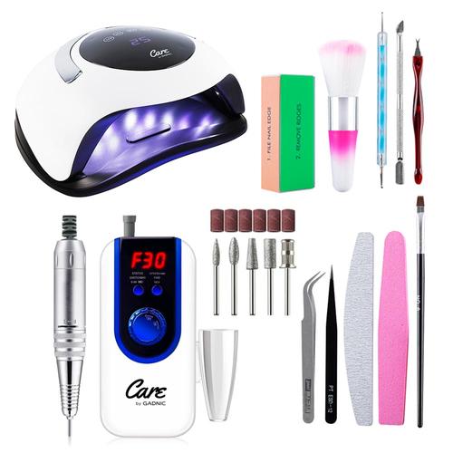 Kit Para Uñas Gadnic Torno T103 Recargable  Cabina Para Uñas Led 120w Uso Profesional - 0