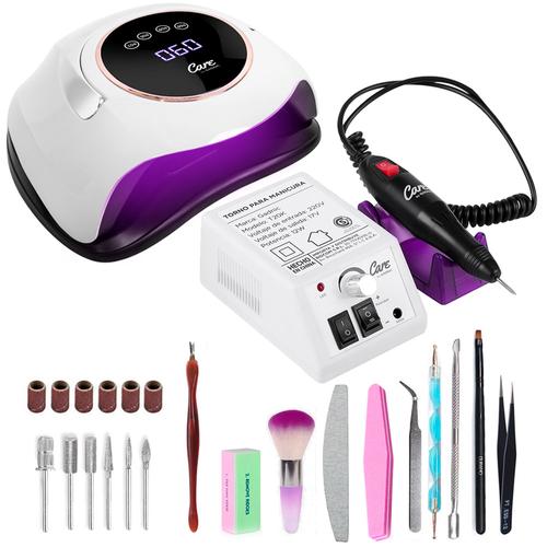 Kit Para Uñas Gadnic Torno T20K  Cabina UV LED 180W Profesional - 0