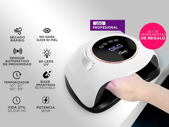 Kit Para Uñas Gadnic Torno T20K  Cabina UV LED 180W Profesional - 2