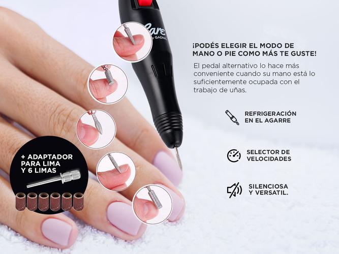 Kit Para Uñas Gadnic Torno T20K  Cabina UV LED 180W Profesional - 3