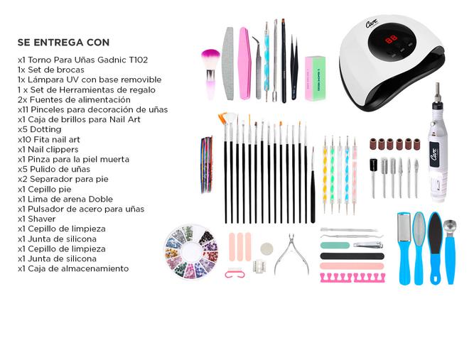 Kit De Herramientas Cabina De Uñas Profesional Manicura - 6