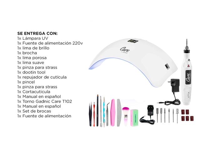 Kit Cabina UV Para Uñas S8000 48w  Torno Para Manicura Portable  - 6