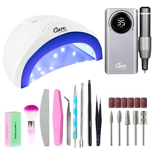 Torno Eléctrico Portatíl + Cabina Para Uñas Gadnic Ledsun 48W - 0