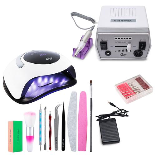Kit Lámpara LED UV 120W BQ5 PRO  Torno para Uñas Eléctrico - 0