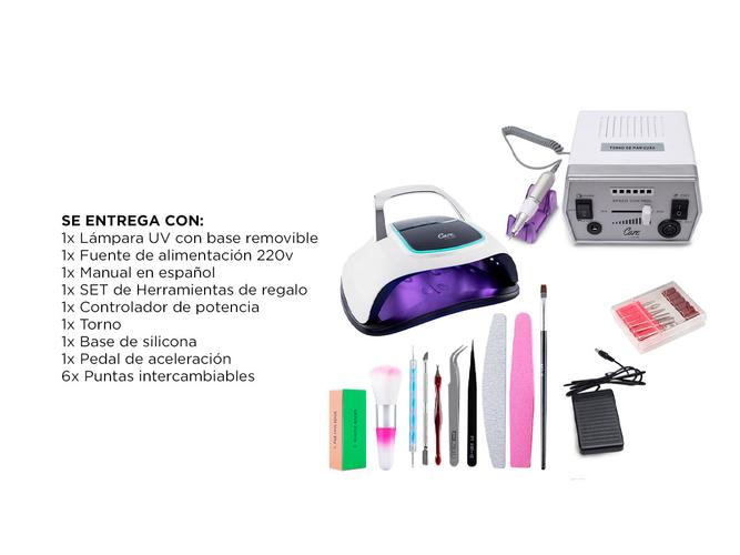 Kit Lámpara LED UV 108W BQ6 PRO  Torno para Uñas Eléctrico - 6