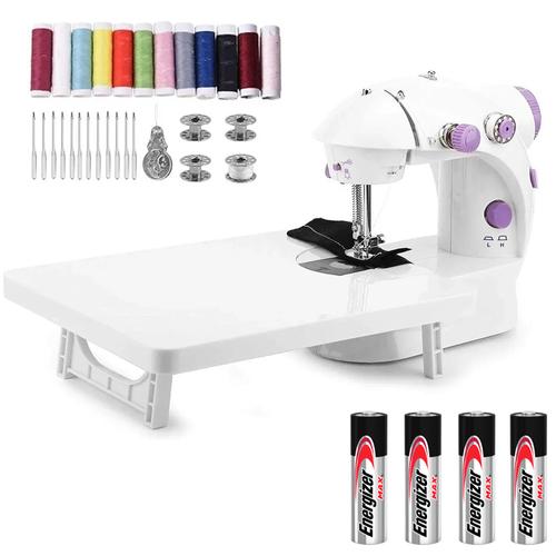 Máquina de Coser Gadnic SW2000 Pro Hogareña Portátil Con Mesa y Accesorios 2 Velocidades Luz Led + 4 Pilas AA - 0